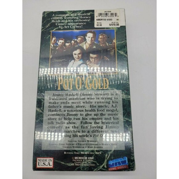 Pot O' Gold  James Stewart, Paulette Goddard     VHS Movie   SEALED BRAND NEW - Picture 2 of 2